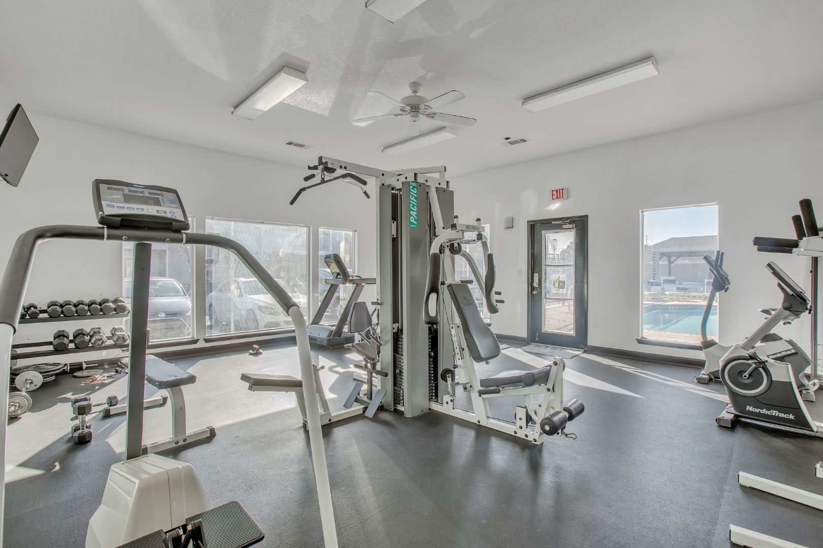 Upgraded fitness center